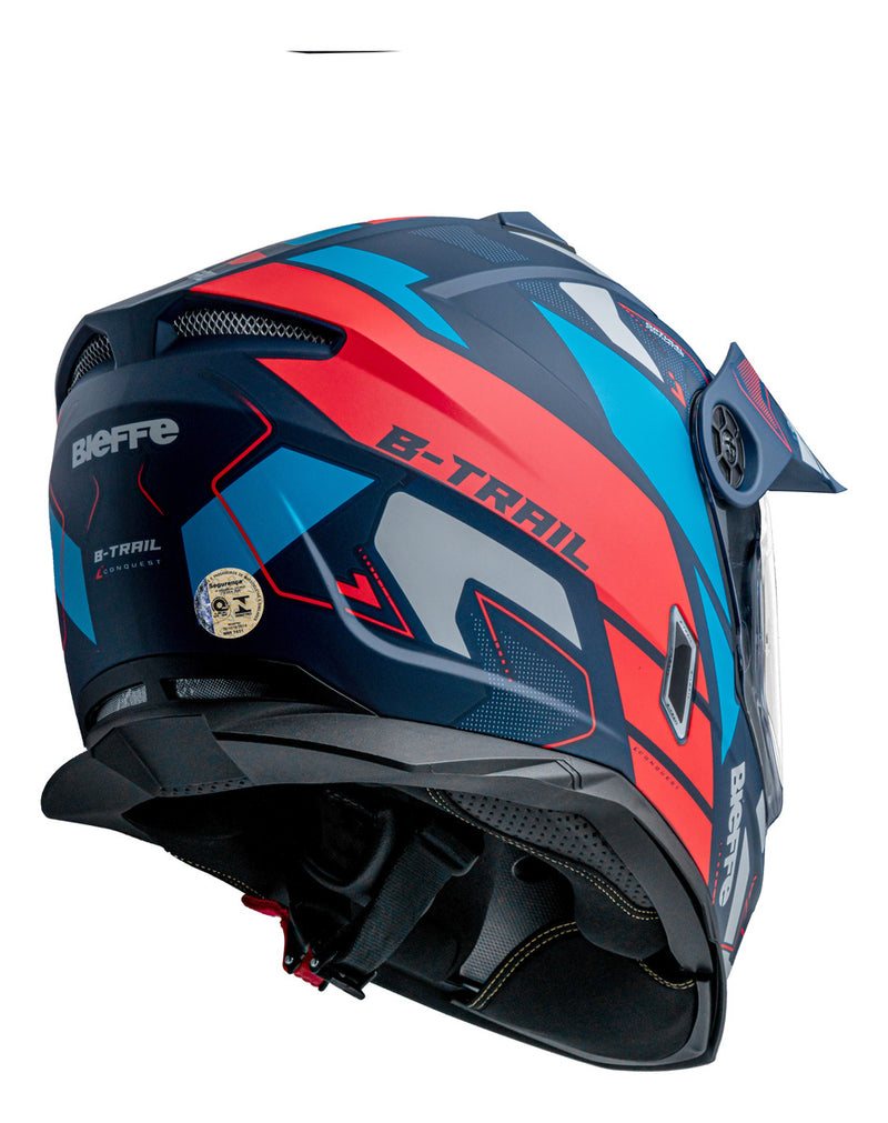 Capacete Moto Bieffe B-trail Conquest Com Óculos Interno