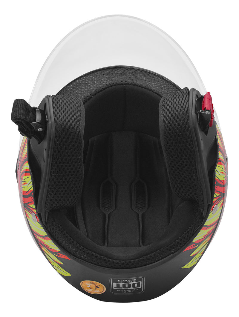 Capacete Moto Aberto Integral N3 Sunflower Girassol Urbano