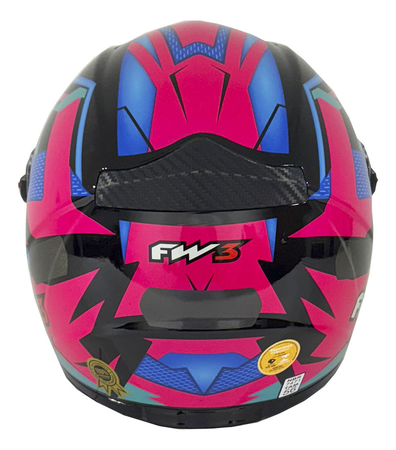 Capacete Moto Fechado Gtx Fox Fw3 Oculos Interno