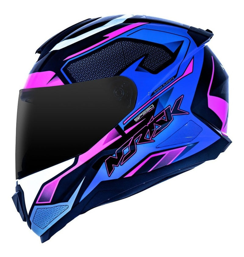 Capacete Norisk Razor Speedmax Branco Rosa Feminino + Cores