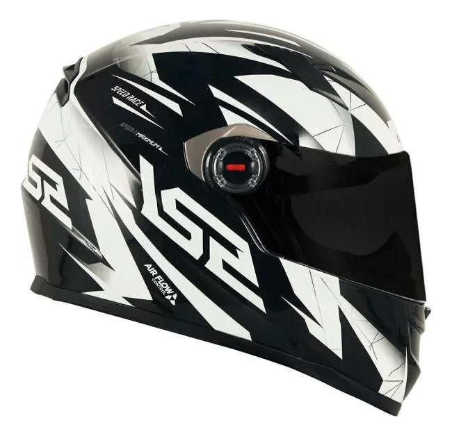 Capacete Ls2 Ff358 Draze Preto Branco