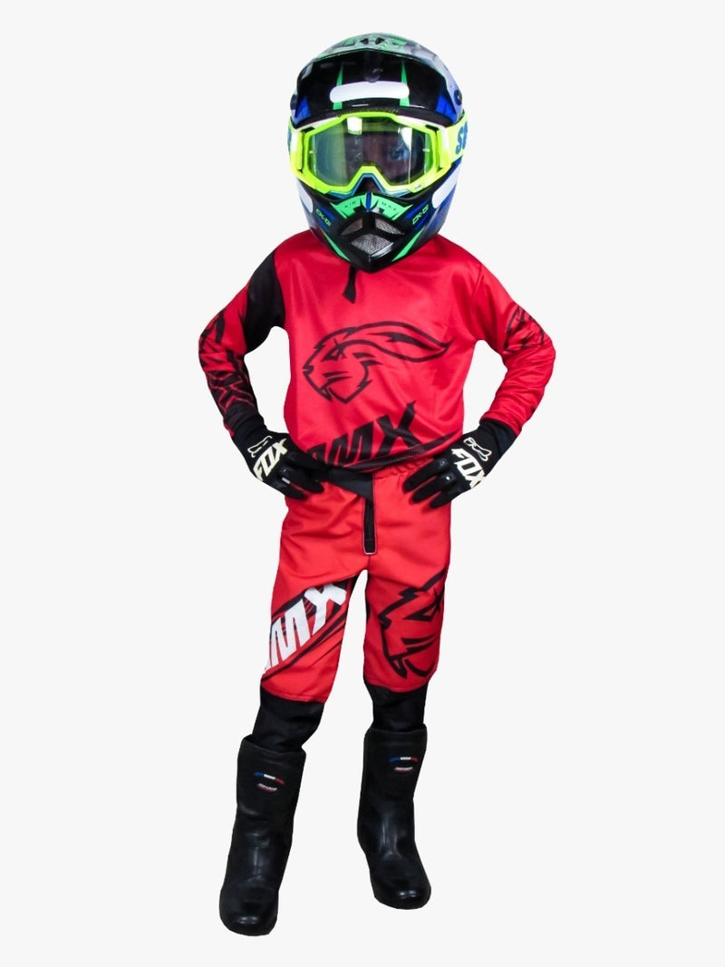 Roupa Motocross Trilha - Infantil - Calça+camisa Amx Duo Vm