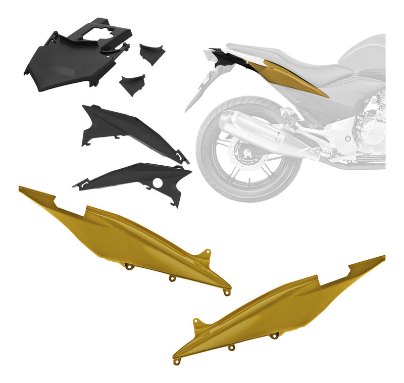 Kit Carenagem 3 Peças Para Motos Cb 300r Anos 2010 2011 2012