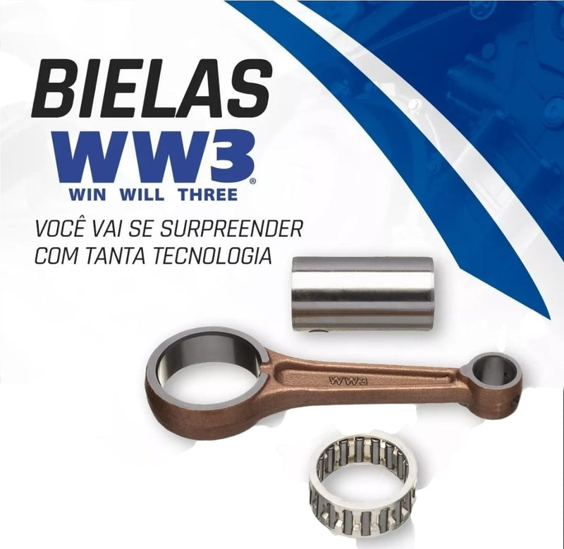 Biela Titan Today  Cbx Nx Xr 200 Honda Kit Pino Rolete Moto