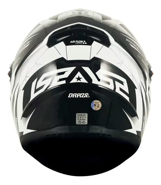 Capacete Ls2 Ff358 Draze Preto Branco