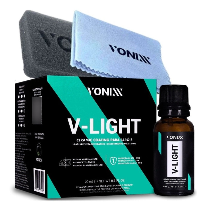 Vitrificador Restaurador Para Faróis V-light 20ml Vonixx