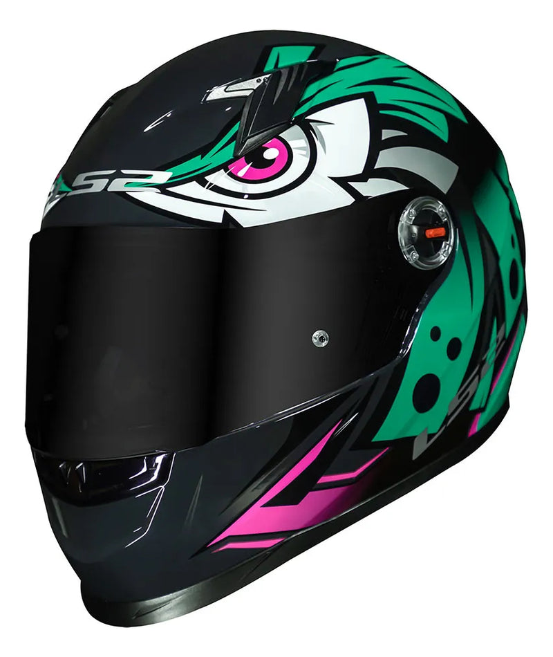 Capacete Ls2 Ff358 Classic Tribal Verde