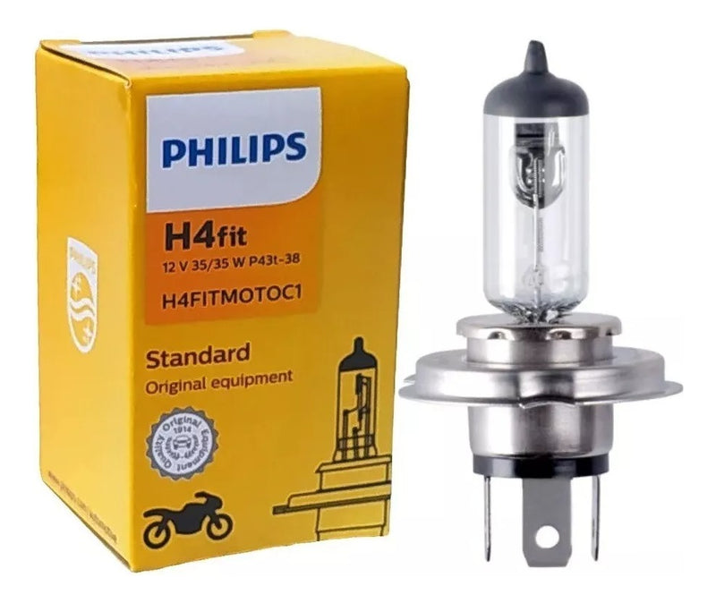 Lampada Farol Cg Titan Todas H4fit Philips35/35w Original