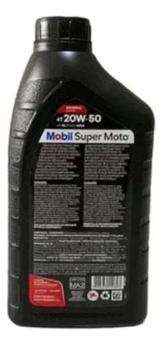 Óleo De  Motor Mobil Super Moto 4t 20w-50 Mineral 1 Litro