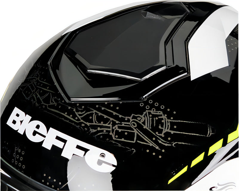 Capacete Bieffe B-12 Naked Preto / Amarelo