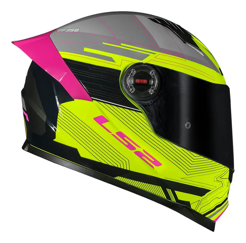 Capacete Moto Original Ls2 Ff358 S Novo Casco Com Aerofólio