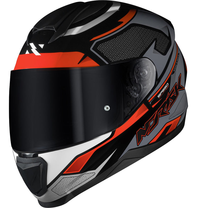 Capacete Masculino Norisk Razor Speedmax Preto Cinza Moto