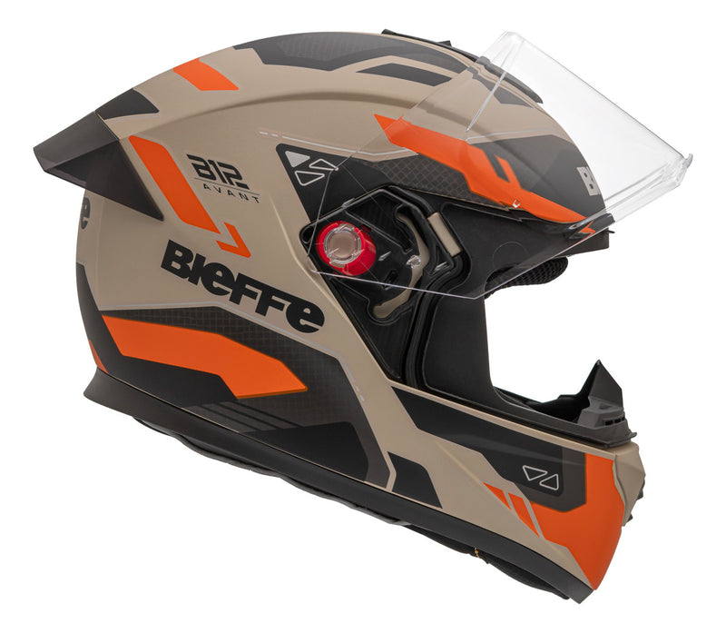 Capacete Bieffe B-12 Avant Desert Fosco Orange