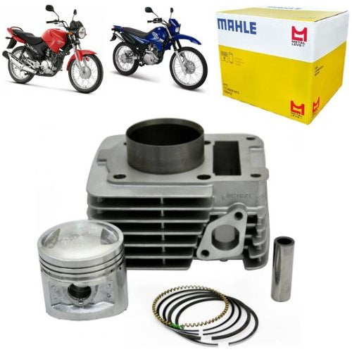 Kit Cilindro Pistão Anel Motor Xtz 125 2007 Metal Leve