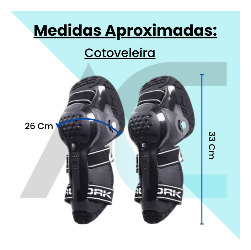 Cotoveleira Articulada Motocross Trilha Enduro Pro Tork