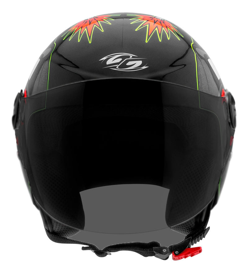 Capacete Moto Aberto New Liberty Protork 3 Bomb Preto Tam 58