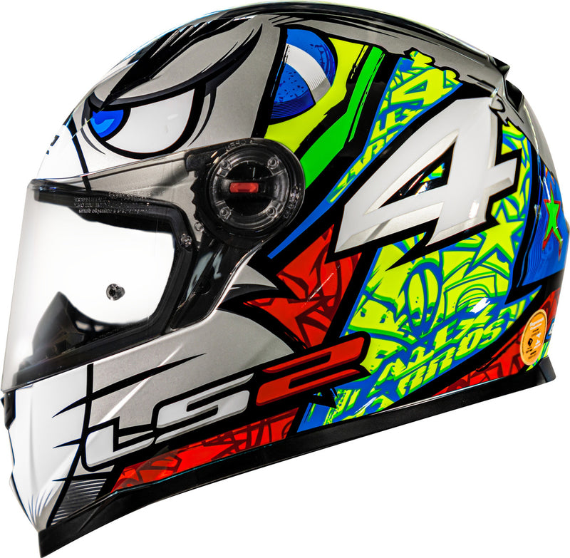 Capacete Ls2 Ff358 Piloto Alex Barros Tribal Br Brasil Brazi