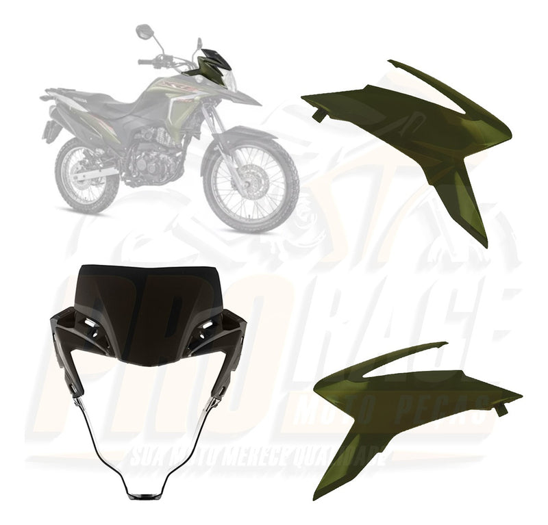 Kit Frente Farol Completo Xre 190 2016 A 2021 Mod Original