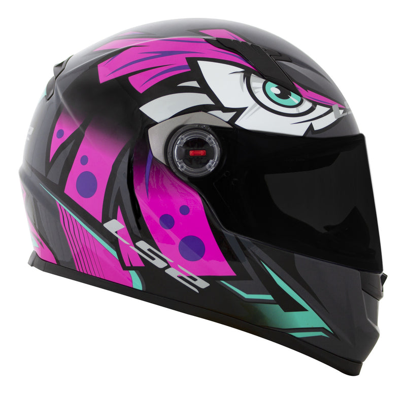 Capacete Para Moto Integral Ls2 Ff358 Classic Tribal Fucsia