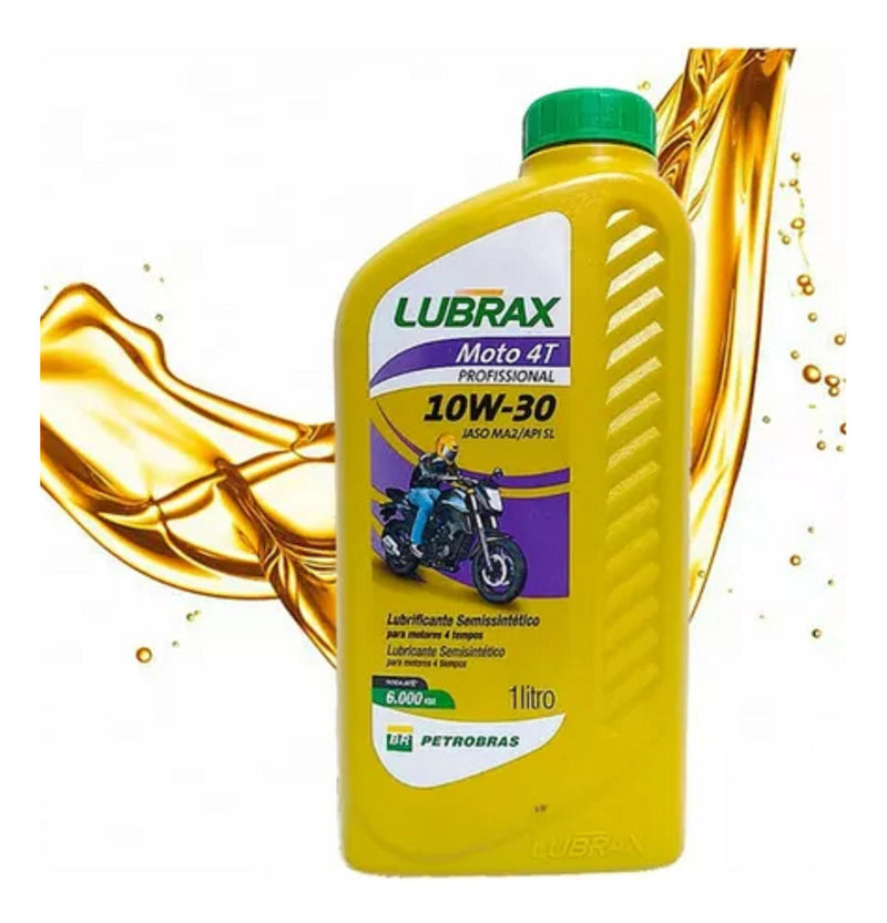 Óleo Lubrax Semi-sintético 10w30 Moto 4t Profissional - 1l