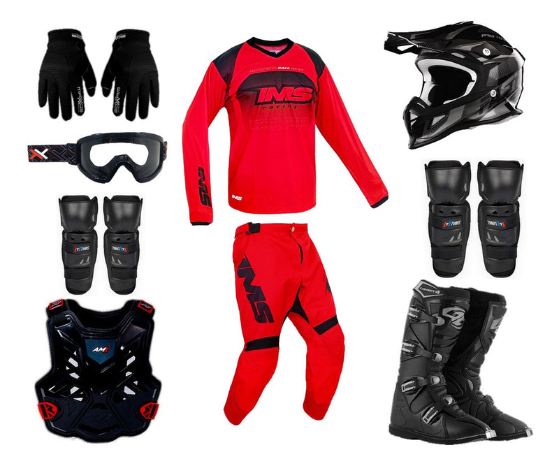 Kit Equipamento Protork Trilha Motocross Completo Promoção