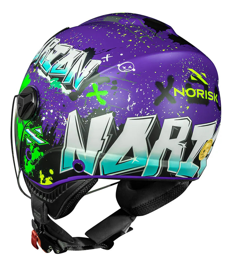 Capacete Norisk Orion Sv Aberto Adulto Com Oculos Solar