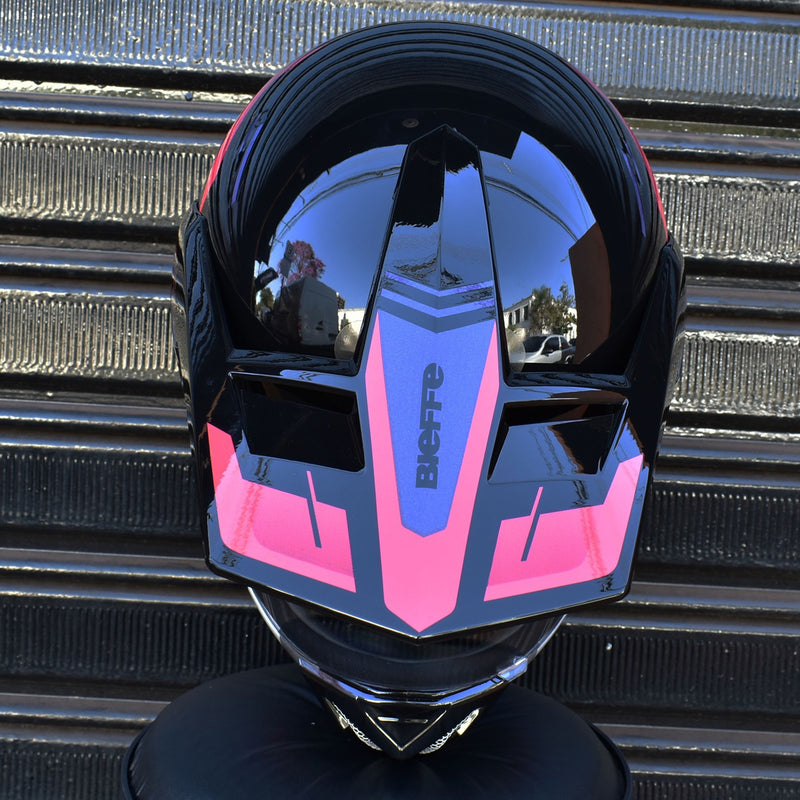 Capacete Bieffe 3 Sport Horizon Feminino Rosa Pala Moto