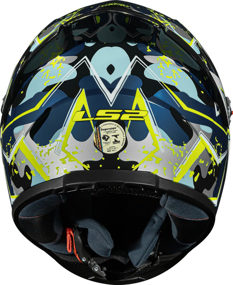 Capacete Masculino Moto Ls2 Ff358s Camo Azul Lançamento