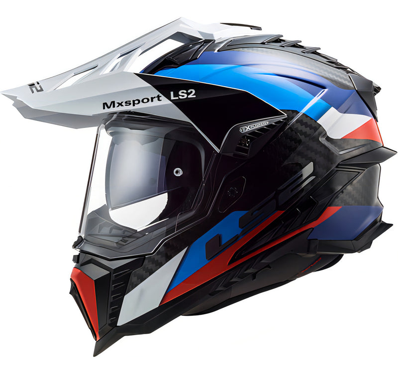 Capacete Para Big Trail Ls2 Explorer C Mx701 Frontier Azul Cor Branco/Azul/Vermelho Tamanho do capacete 56