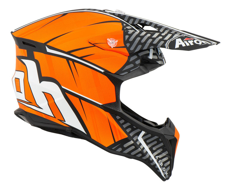 Capacete Airoh Wraap Idol Laranja/preto Fosco 60