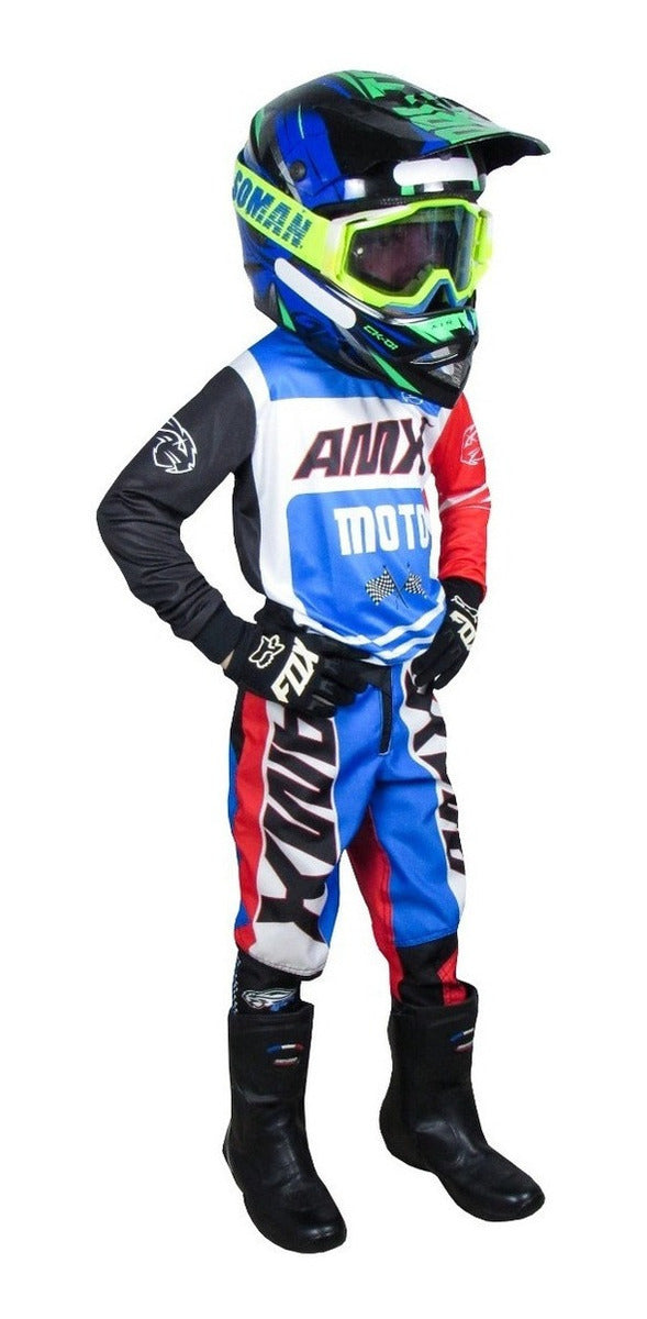 Roupa Motocross Conjunto Infantil Trilha Amx Off-road Cross