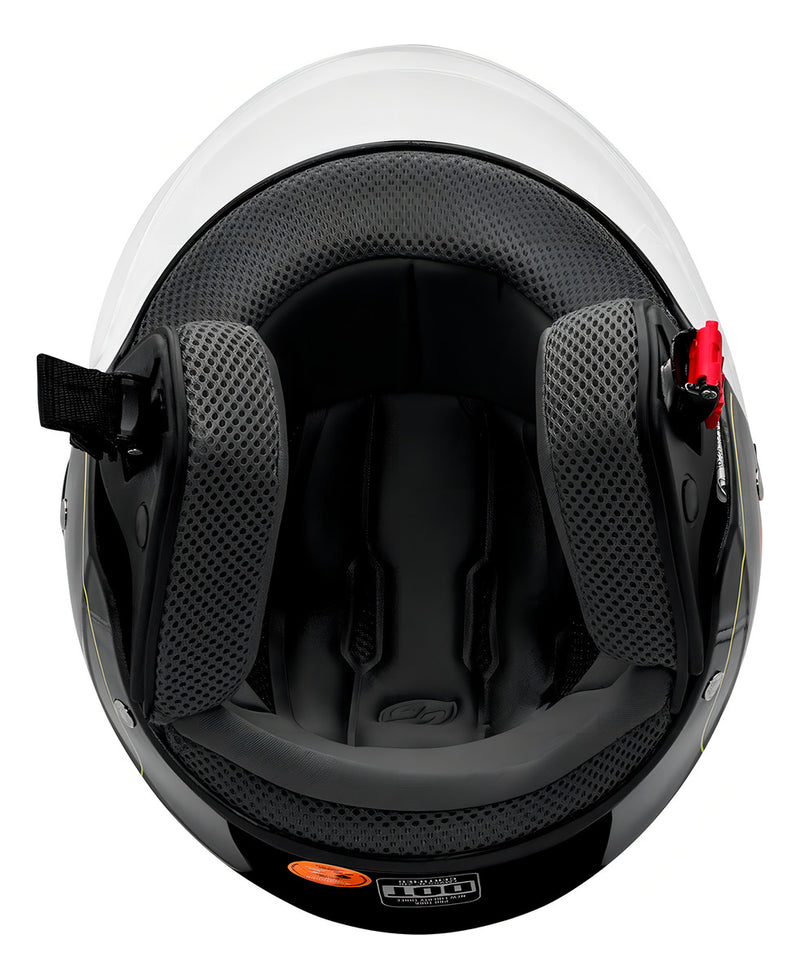 Capacete Moto Aberto New Liberty Protork 3 Bomb Preto Tam 60