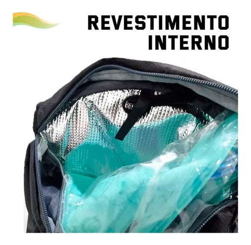 Mochila Com Bolsa De Hidratação Impermeável Refil D'água Desenho do tecido Liso