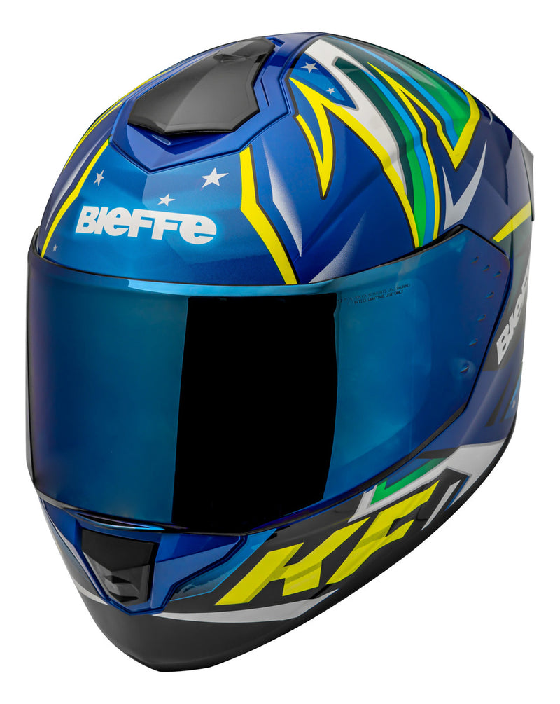 Capacete Moto Bieffe B12 Viseira Extra Colorida