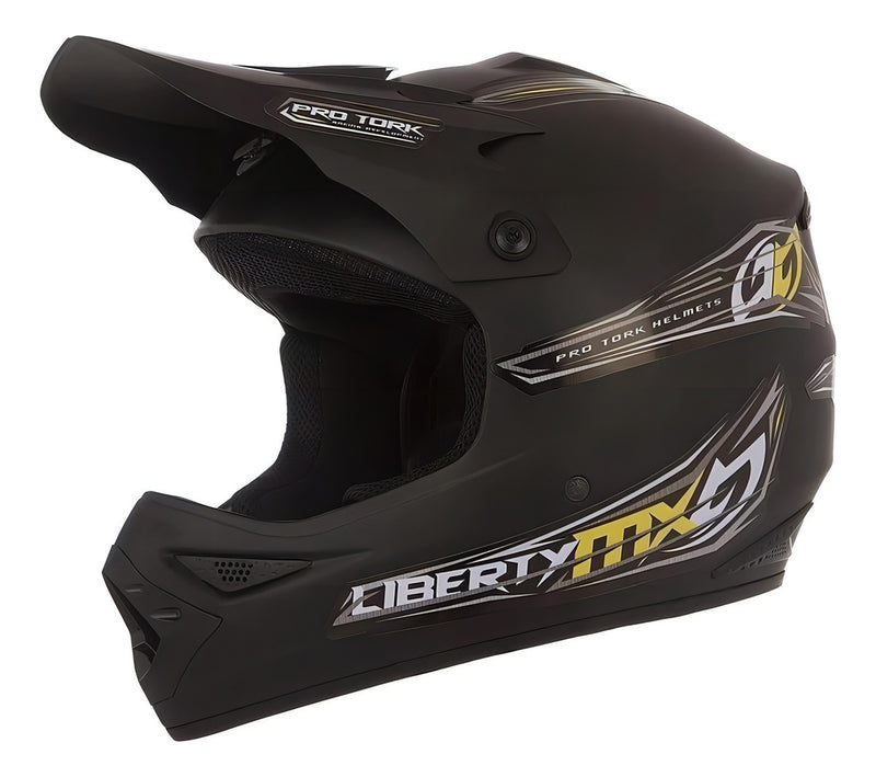 Capacete Pro Tork Motocross Preto Cor Preto-fosco Desenho Solid Tamanho do capacete 58