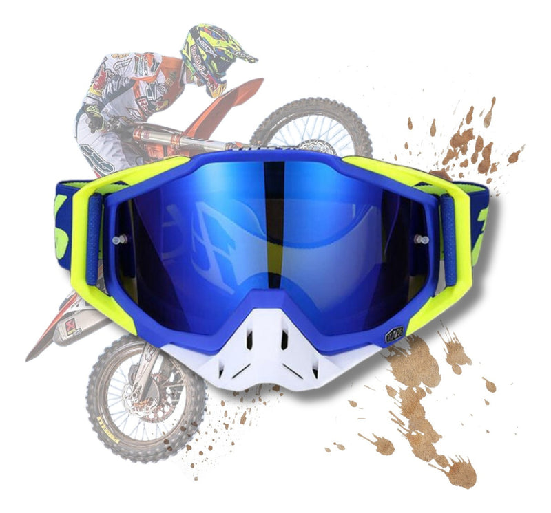 Oculos Motocross 100 Trilha Enduro Ciclismo Lente Espelhada