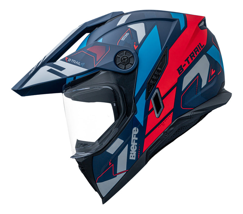 Capacete Moto Bieffe B-trail Conquest Com Óculos Interno