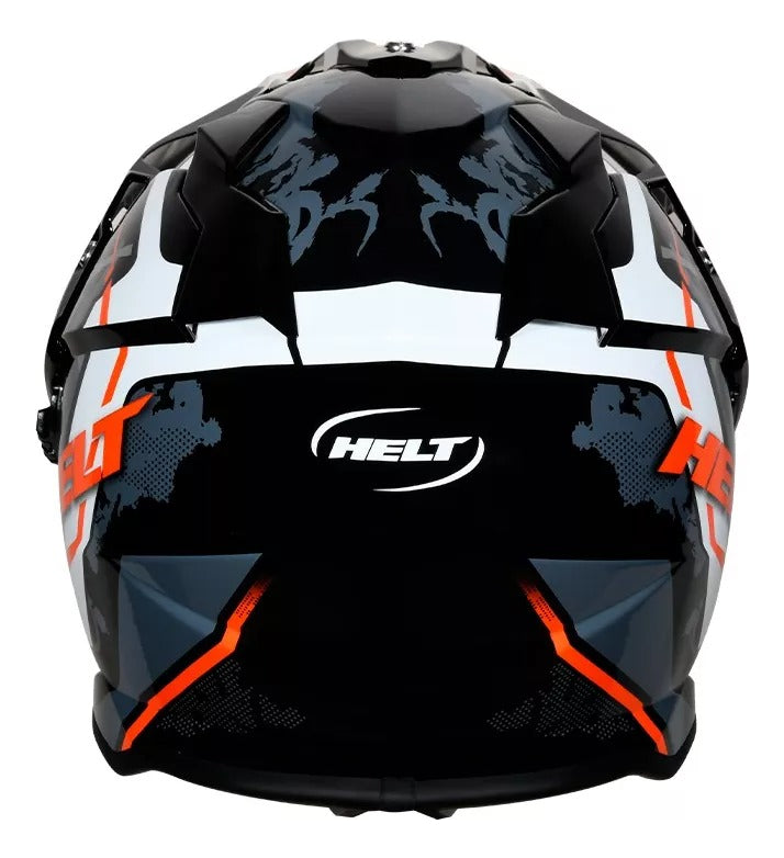 Capacete Helt Cross Vision Glass Ride C/ Oculos