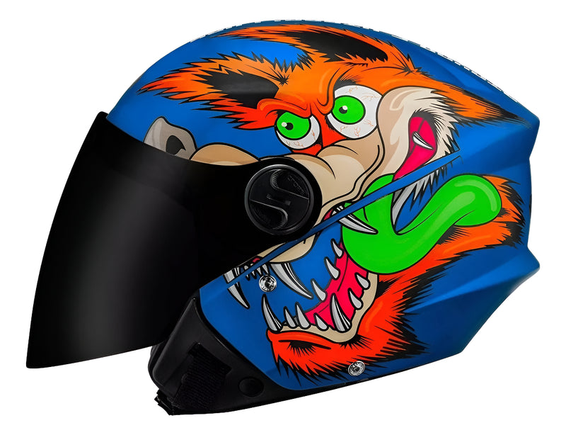 Capacete Aberto New Liberty Three Coyote Gp 88 Viseira Fumê