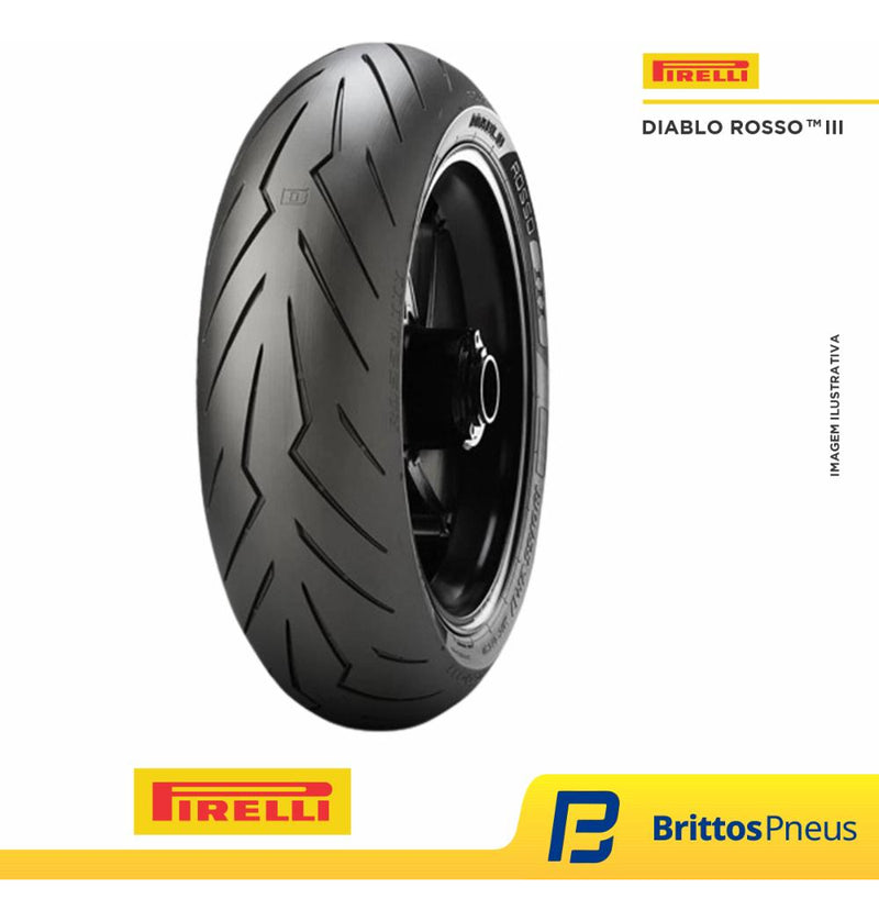 Pneu Moto Pirelli 150/60r17 66h Diablo Rosso Iii Tl Traseiro