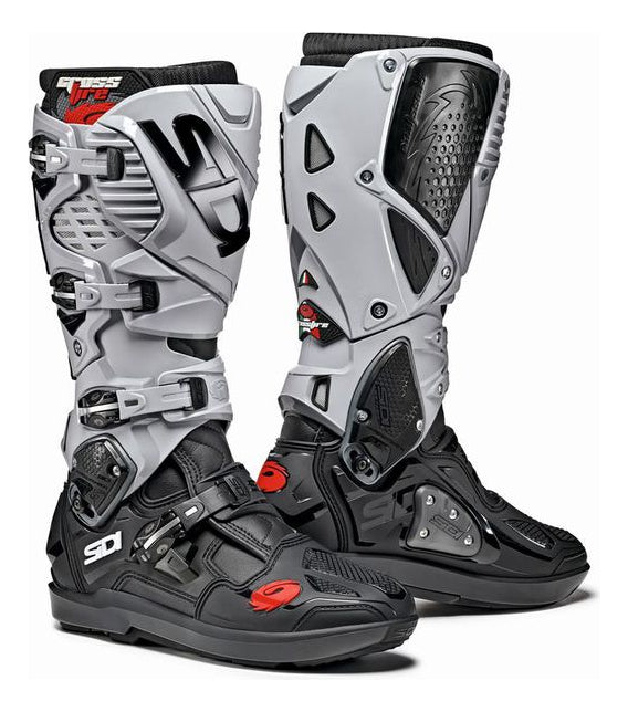 Bota Motocross Articulada Sidi Crossfire 3 Srs Cinza Trilha