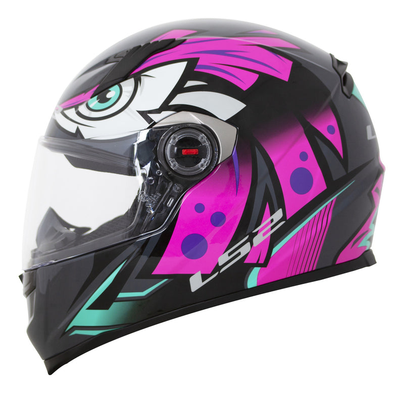 Capacete Para Moto Integral Ls2 Ff358 Classic Tribal Fucsia