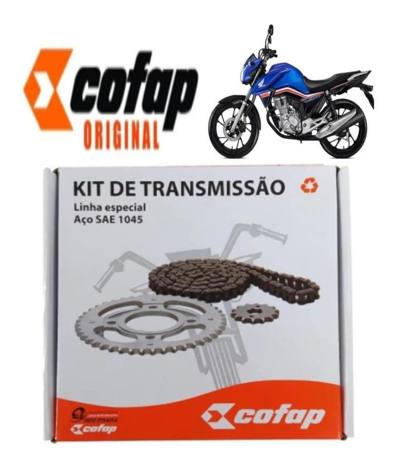 Coroa Pinhão Corrente Honda Cg Titan Fan 160 Original Cofap