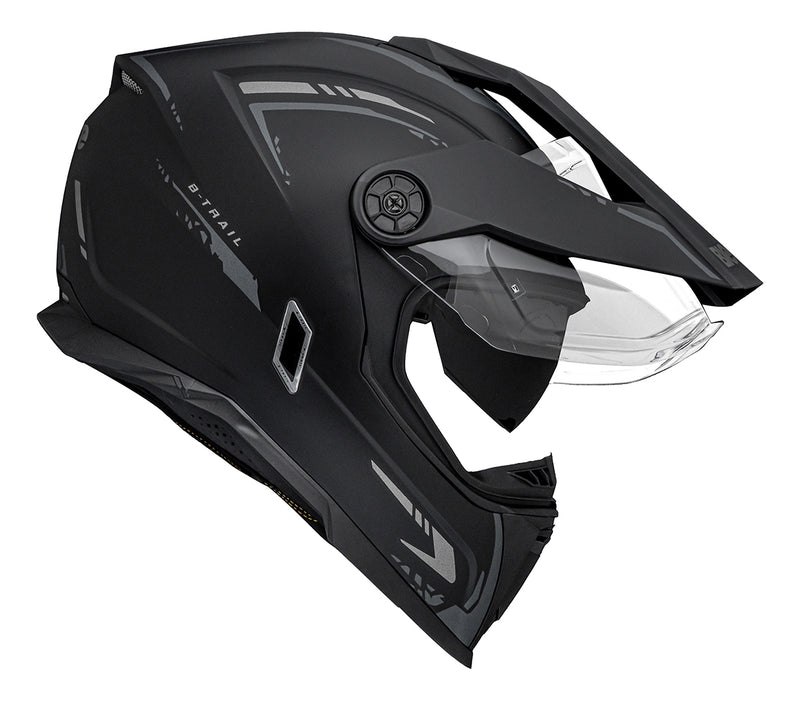 Capacete Bieffe B-trail Authentic Preto C/ Grafite - Fosco