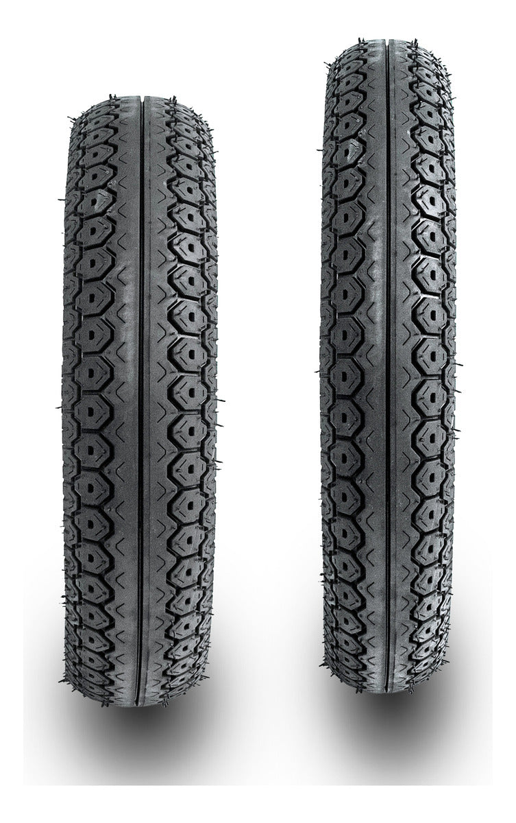 Par Pneus Parrudo Xv 60/100-17 + 80/100-14 Biz Pop Tubeless