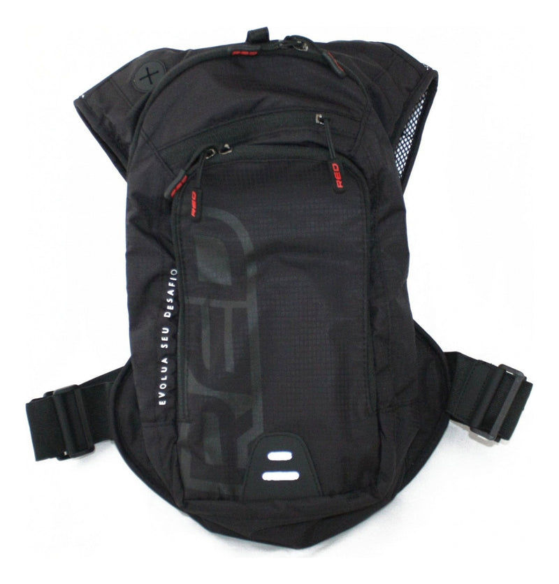 Mochila Hidratação Red Dragon Space 3 Lts Trilhas Motocross Cor Preto Desenho do tecido Liso