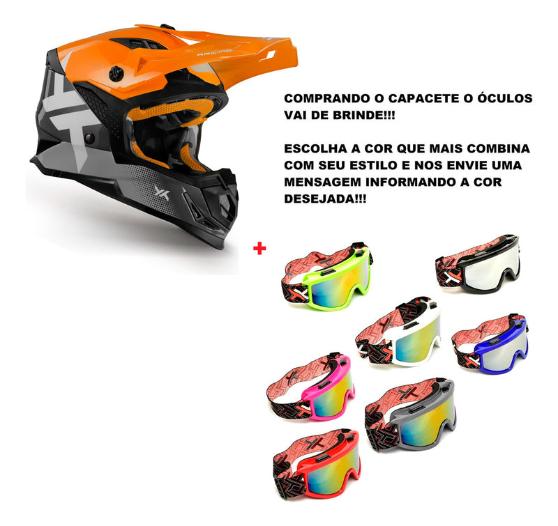 Capacete Motocross Trilha Mattos Racing Atomic Icon 23 Cores