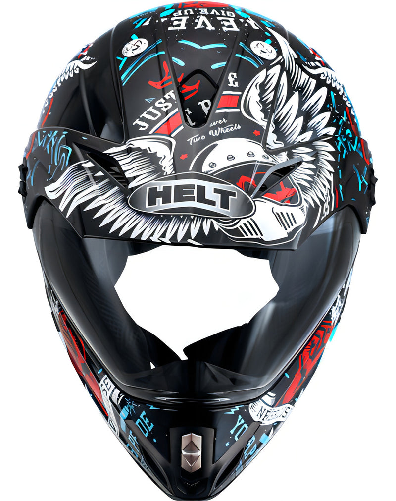 Capacete Motocross Vision Angel Cross Com Viseira Helt 21197 Cor Tamanho 58