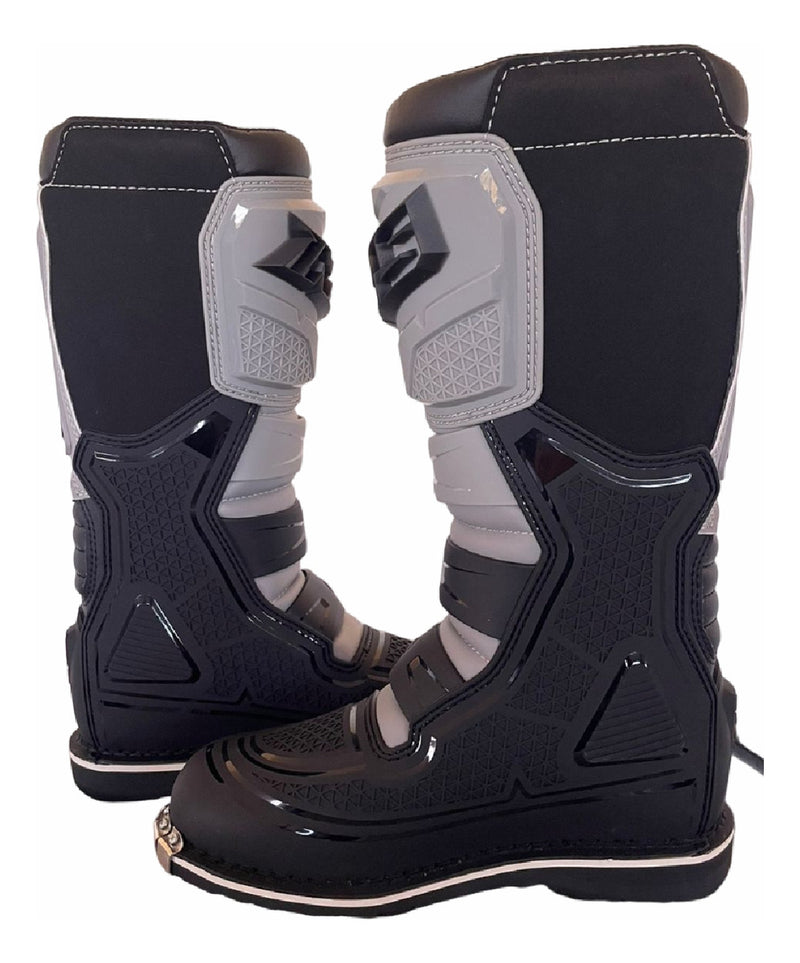 Bota Motocross Off Road Ims Robust Cinza Trilha Bico De Aço