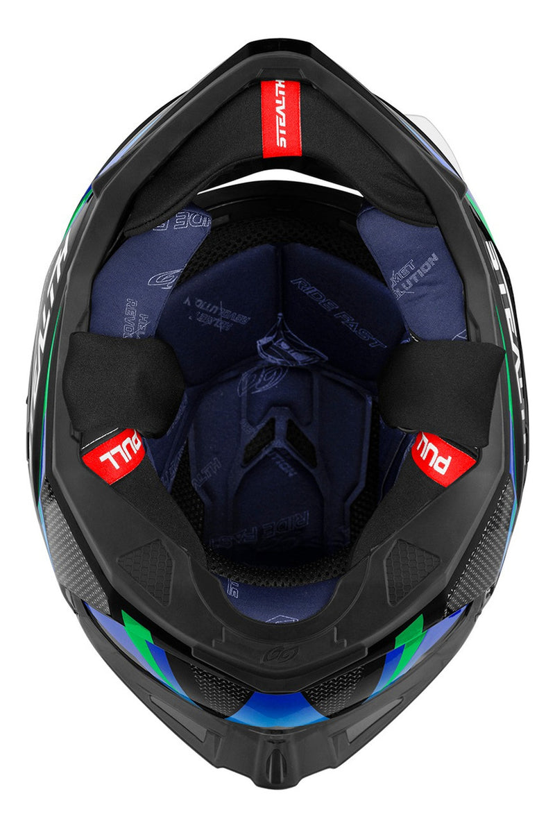 Capacete Para Corrida Esportivo Kart Stealth Viseira Fumê